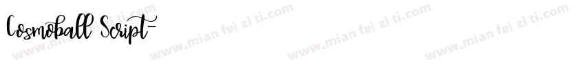 Cosmoball Script字体转换